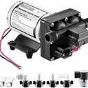 WASSERMANN RV Water Pump 12V DC, Self Priming Diaphragm 5.0 GPM 55 PSI, Water Pressure Pump with Pressure Switch, for RV Marine Yacht Lawn Garden