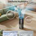 DREO Smart Evaporative Humidifier Large Room up to 1000ft, 800ml/h High Output Air Humidifiers for Bedroom, 10L, 50H Long Runtime with Precise Humidification for Plants, Home, Office, Black, HHM774S