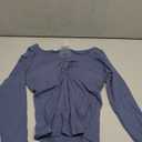 DANYSA Blue Long Sleeve Women Shirt Large