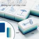 InnoBeta 160 Acrylic Mahjong Tiles Set with Mat, Racks and Accessories Chi, 1.25" x 0.90" x 0.62"