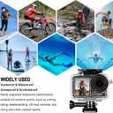 BO&DQQ Underwater Waterproof Case Compatible with DJI Osmo Action 5 Pro/Action 4/Action 3, 164FT/50M Dive Diving Housing Cover Shell with Camera Handle Mount Accessories Kit