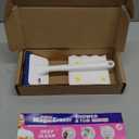 Mr. Clean Magic Eraser Shower & Tub Scrubber, Bathroom Cleaner, All in One Bathroom Cleaner, Lemon Starter Kit, 1 Scrubber & 2 Foaming Magic Erasers