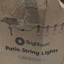 Brightown 52FT Solar String Lights Outdoor Waterproof, Patio Lights with Remote & Timer, USB/Solar Powered Dimmable Outdoor Lights, 15+1 LED Bulbs for Backyard Garden Camping Party - 26Hrs Runtime