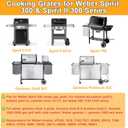 Spirit 300 Grill Grates for Weber Spirit 300 SER E310 E/ S 320 S310, E/ S 330 II E/ S 310 Grill Parts, for Weber 7638 7525 7526 Parts Genesis Silver/ Gold/ Platinum B/ C, Genesis 1000-3500 Cast Iron Grates
