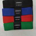 Fabric Resistance Bands for Working Out, 3 and 4 Levels Booty Bands Long Resistance Bands for Women and Men | Elastic Bands for Exercise Bands Resistance Workout Bands Resistance (Green,Red,Blue,Black (4pcs long))