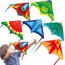 6Pack Flying Toys - Small Kites & Airplane Launcher for Kids (Boys & Girls, 3-8) - Outdoor Flying Kites & Glider Planes - Bulk Toys for Kids & Adults - Beach Trip