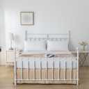 Bed Skirt, Bed Skirt Queen Size, Pleated Waffle Weave Bed Skirt with Split Corners, Queen Bed Skirt 18 Inch Drop (Light Camel, Queen - 18" Drop)