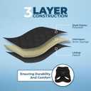 Best Pet Supplies - All Weather Plush, Reflective, No Pull Harness for Small, Medium Dogs, Cats - Secure with Hook & Loop Fastener, Buckle, Double D-Rings - Black Plush, L
