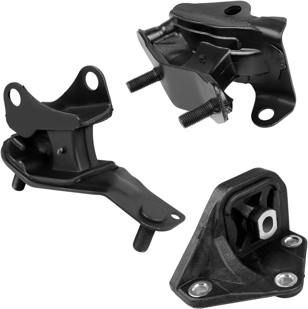 JDMON 3Pcs Engine Motor & Transmission Mount Kit Replacement for Honda Accord 2.4L 2003 2004 2005 2006 2007 Auto Trans Compatible with A4509 / EM9152 / 9152 / A4510 / EM9151 / 9151 / A4542 / 9225