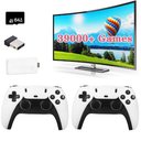 Wireless Retro Game Console, Retro Game Stick with Built-in 9 Emuls, 64GB,20,000+ Games, 4k Hdmi Output, and 2.4GHz Wireless Controller, Plug and Retro Play Video Games for TV（Pearl White）