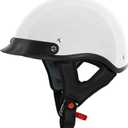 VCAN Cruiser Solid Half Face Motorcycle Helmet