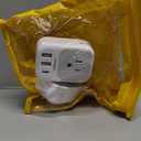 TESSAN 2 Pack Type E F Plug Adapter USB C, Germany France Power Adaptor with 3 USB Charger Ports, 4 AC Outlets Travel Plug for US to Europe EU Spain Iceland Korea Greece Russia German French