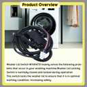 Washer Latch Assembly Fits for Whirlpool WTW5010LW0 WTW5010LW1 WTW5015LW0 WTW5015LW1 WTW5057LW0 WTW5057LW.for Crosley CAW45125LW0 CAW45125LW.for Maytag MVW5035MW0(Replaces W11414731 W11513248 )
