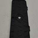 Meiliweser Silicone Faucet Splash Guard Gen 2 - Outlet & Slope Upgraded Faucet Water Catcher Mat - 15” x 5.5” - Sink Sponge Holder for Kitchen, Bathroom(Black)