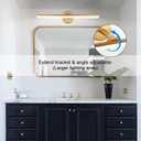 Modern Gold Bathroom Vanity Light Fixtures - 24inch Rotatable LED Vanity Lights for Modern Bathroom Wall Sconce Lighting (White Light 6000K)