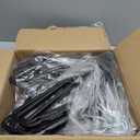 SMARTOR Plastic Hangers 50 Pack, Heavy Duty Plastic Hangers for Clothes - Non-Velvet Slim Hangers with 360 Swivel Hook & Clothes Thin Hanger - Durable Coat Hangars, Space Saving Hanger - Black