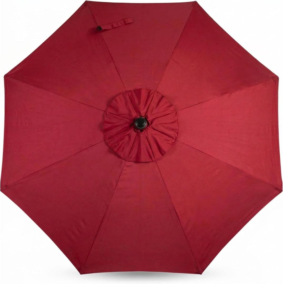 Sfmora 9ft Patio Umbrella Replacement Canopy for 8 Ribs, Outdoor Umbrella Canopy ONLY, Market Umbrella Top, Water-Resistant & UV-Protective
