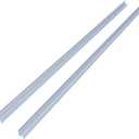 HAUUXUEN 2-Pack Frameless Shower Door Seal Strip, 80" Long Shower Door Side Seal for 3/8" (10mm) Thick Glass  Prevent Leaks & Create a Waterproof Barrier