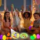 24 Pack Easter Party Favors for Kids,Easter LED Light Up Finger Lights Easter Basket Stuffers for Kid Toddler Teens Boys Girls Easter Egg Hunt Filling Treats Easter Basket Stuffers Easter Party Favor