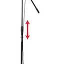 Gator Frameworks Rok-It Series Tripod Mic Stand Adjustable with 31.5" to 61.5" Height, Fully Collapsible for Convenient Travel (RI-MIC-520)