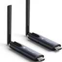 Lemorele Wireless HDMI Transmitter and Receiver, Aluminum Alloy Deep Gray, 5Ghz up to 656ft, 1080P 60Hz, Plug and Play with TuTuPlay App Monitor, for Security, Streaming, Home Theater, PC/TV. 1TX+1RX