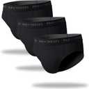 Pair of Thieves Super Fit Mens Briefs, 3 Pack Underwear, AMZ Exclusive (Medium, Black)