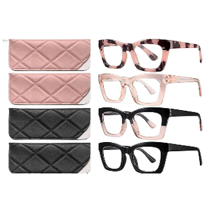 CCVOO Reading Glasses for Women, Stylish Eyeglasses, Blue Light Readers for Women, Computer Eye Glasses, Cheaters (A1 Mix), 3 Packs