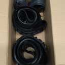 Hycline Mountain Bike Tires Set: 2-Pack 20/24/26x1.95 Inch Folding Replacement High-Density Bicycle Tires and Pair Inner Tubes with Tire Levers Compatible with MTB Off-Road Bike