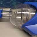 Cordless Pool Vacuum for Above Ground & Inground Pools, 18.5GPM Suction with 2 Brush Heads for Leaves, Debris, 20-69" Telescopic Pole Back-Friendly Cleaning, Hot Tub Spa Handheld Cleaner (Blue)