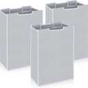 3Pcs Large Laundry Sorter Replacement Bags, Gray Hamper Cart Removable Laundry Storage Organizer Bag Hamper Liner for Dirty Clothing