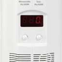 Kidde Carbon Monoxide + Explosive Gas, Natural Gas & Propane Alarm, Plug-in with 9V Battery Backup, Digital Display, 85 dB Alarm, LED Status Indicators, 3rd Edition