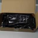 MelonArt Thank You Bags for Small Business, 200pcs Black Plastic Retail Bags Merchandise Bags with Handles Bulk Large Reusable Shopping Boutique Bags 8x12 and 12x15 for Stores Clothes Supplies(Black)