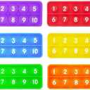 Anemeeoke Ten Frame Pop Board, Fidgets for Classroom, Quiet Sensory Toys Bubble Poppers, Pop for Counting Math, Focus Tools for Kids, Montessori Educational Toy Gift for Kindergarten (Set of 6)