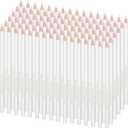 Sabary 48 Pcs White Fabric Pencils for Sewing White Colored Chalk Pencils Water Soluble Tailors Chalk for Fabric Wipe Quilting Pens Sewing Washable Marking Pen for Wedding Bridal Shower Games