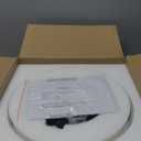 Lamomo Semi Flush Mount Ceiling Light, Upgraded Larger Black Hallway Light Fixture, 3-Bulb Globe Glass Close to Ceiling Light, Indoor Hanging Light for Bedroom Kitchen Porch Hallway,Bulbs Not Included (12.2'')