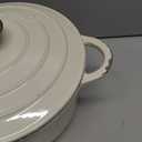 Nuovva Enamelled Cast Iron Dutch Oven Pot with Lid  6.4 Quart Non Stick Casserole Pot  Heavy Duty & Oven Safe up to 500 F for Bread Baking, Braising, Stews, Roasting  28cm Cream