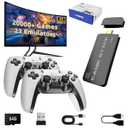 2024 Retro Game Console Stick, Nostalgia Gaming Stick, Over 20,000 Games and 19 Emulators, Upgraded Dual 2.4G Wireless Controllers, Plug & Play TV Video Gaming Stick with 64GB Memory