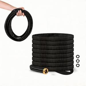 Itsonestep Garden Hose 25ft, 3/4" GHT Non-Expanding Water Hose Lightweight, Flexible Garden Hose Kink-Free, Sturdy, High-Pressure, Abrasion Resistant Hoses for Yard, Garden