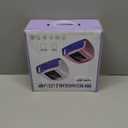 96W Rechargeable UV LED Nail lamp,Cordless Nail Dryer with Removable Stainless Steel Bottom,Professional Curing Lamp for Fingernail and Toenail, Auto Sensor & Quick Dry Nail Machine (Pink)