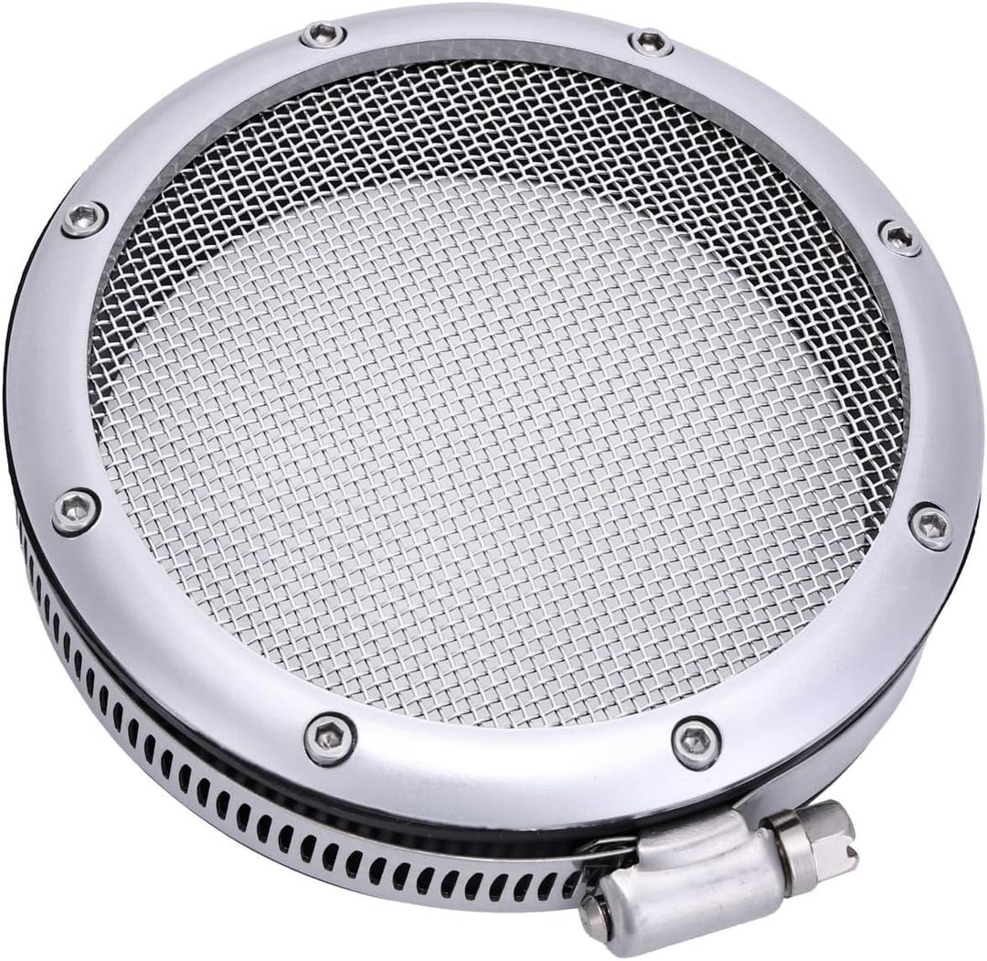 3.5" 304 stainless steel Turbo Inlet Grill Protector Guard Turbocharge Screen Mesh Air Inlet Filter Cover (3.5 inches / 89mm)