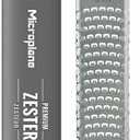 Microplane Zester Grater in Dusty Rose for Citrus Fruits, Hard Cheese, Ginger, Chocolate and Nutmeg with Fine Stainless Steel Blade - Made in USA