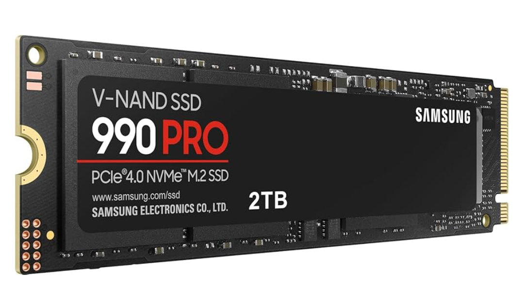 Samsung 990 PRO SSD 2TB NVMe M.2 PCIe Gen4, M.2 2280 Internal Solid State Hard Drive, Seq. Read Speeds Up to 7,450 MB/s for High End Computing, Gaming, and Heavy Duty Workstations, MZ-V9P2T0B/AM