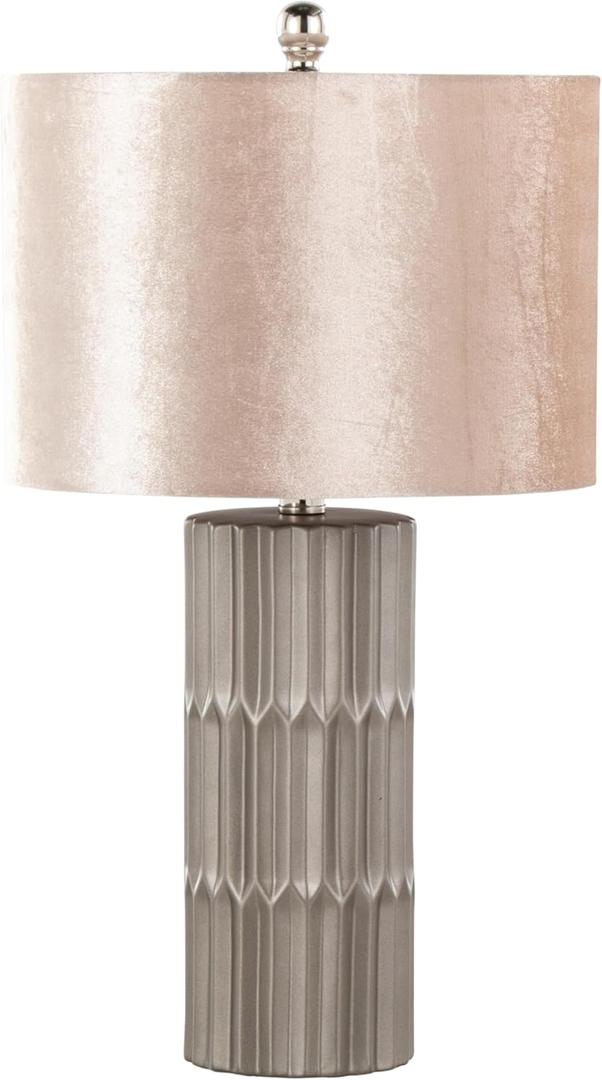 Desk Lamp for Home Office, Bedroom Decor, Bedside Lamp, Living Room Lighting, Small Night Stand Nightstand Light, Reading Lamp with LED Bulb, Brown