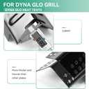DGH474CRP Heat Plate Grill Replacement Parts for Dyna-Glo 5 Burner DGH474CRP, DGH485CRP, 4 Burner DGH450CRP, Heat Shield for Dyna-Glo 3 Burner DGH373CR Grill, 70-02-411 70-02-412 Heat Tent