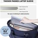 Roulens Tote Bag for Women 2 Set Puffer Tote Bag with Adjustable Top-handle, Quilted Shoulder Handbag for Work/Travel (Black)