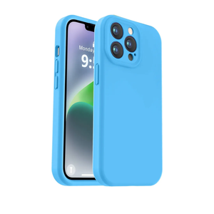 Vooii Compatible with iPhone 13 Pro Max Case, Liquid Silicone Upgrade [Camera Protection] [Soft Anti-Scratch Microfiber Lining] Shockproof Phone Case for iPhone 13 Pro Max 6.7 inch - Blue