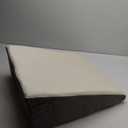 Wedge Pillow for Headboard, 10’’ Triangle Elevated Bed Wedge Pillow for Acid Reflux Relief, Sleeping, Post Surgery, Back Pain Relief, Snoring, Soft Memory Foam Top & Washable Breathable Cover, Grey, Yellow Top