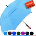 SIEPASA Golf Umbrella Large 62/68/72 Inch Automatic Open Golf Umbrella Extra Large Oversize Double Canopy Vented Umbrella Windproof Waterproof for Men and Women.