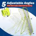 7x4 FT Volleyball Rebounder Net, Lacrosse Rebounder,5-Angle Adjustable Rebounder Net,for Setting, Spiking, Serving– Durable & Portable with Travel Bag(Green)