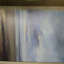 Framed Modern Abstract Coastal Oil Painting Wall Art Set of 3, 16x24 In